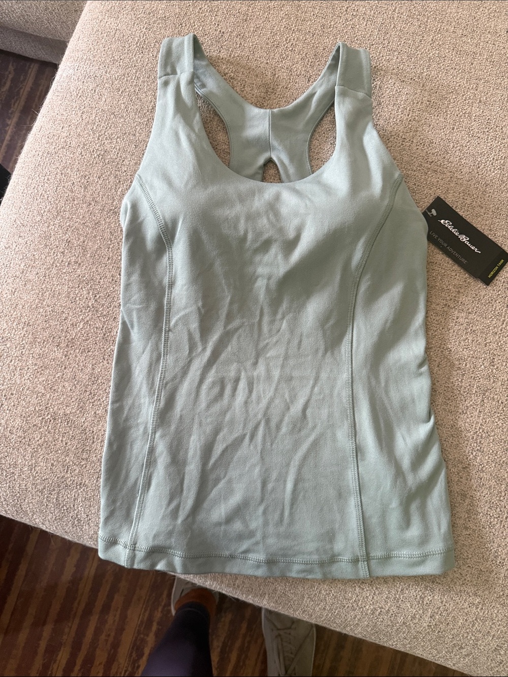 Eddie Bauer Light Sage Racerback Performance Tank